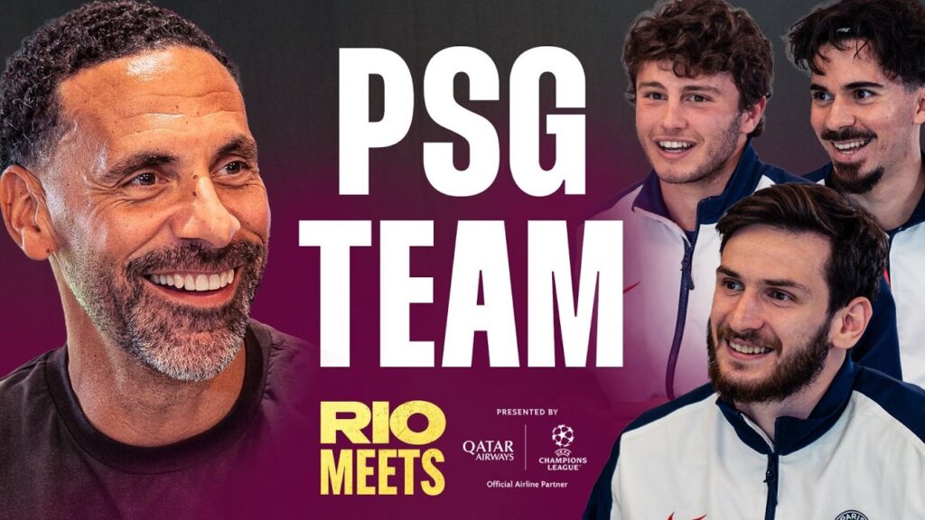 Rio Meets PSG Superstars | Kvaratskhelia, Vitinha and Neves | Kvaratskhelia Toughest Defender?