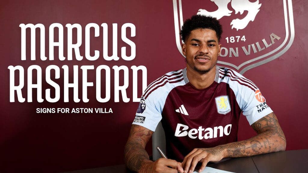 Marcus Rashford Signs for Aston Villa | NEW SIGNING ✍️