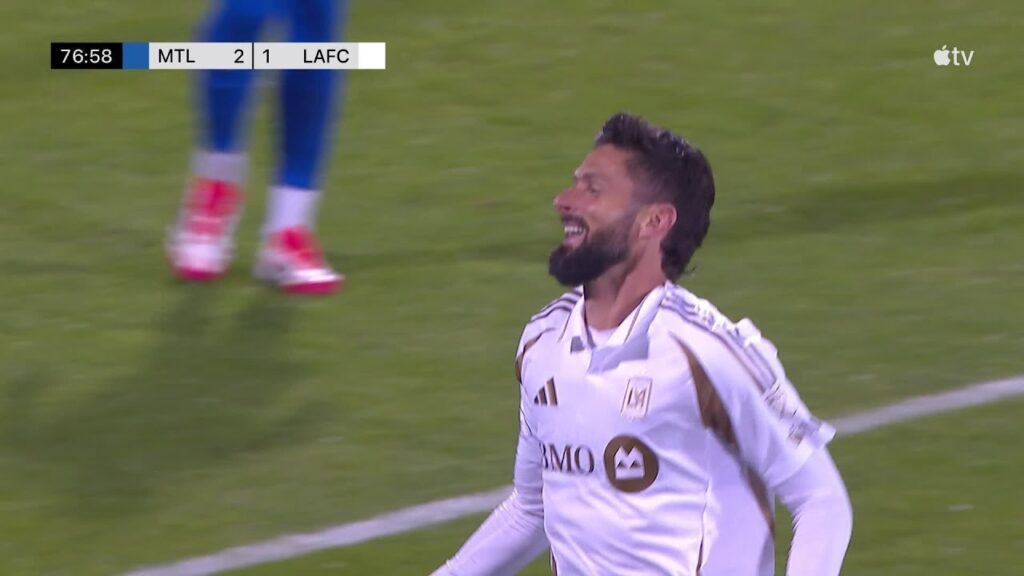 Olivier Giroud fantastic EQUALIZER for LAFC!