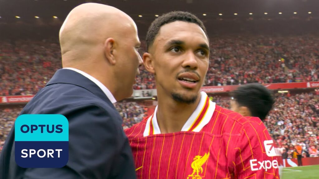 Trent Alexander-Arnold IN TEARS at Anfield in last-ever game for Liverpool 😭