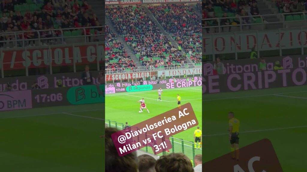 João Felix deflection from Theo Hernandez pass! AC Milan vs FC Bologna 3:1 #milanbologna #joãofélix