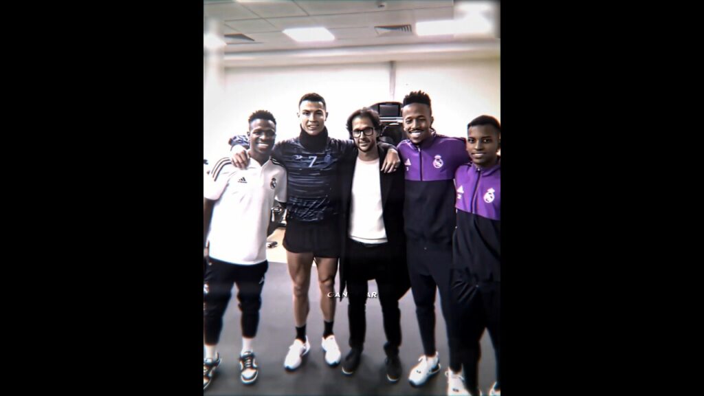 When Vini , Rodrygo and Militao met Ronaldo ❤️