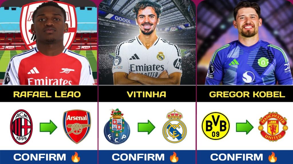 TRANSFER NEWS TODAY ✍️ CONFIRMED TRANSFER & RUMOURS - RAFAEL LEAO, VITINHA & GREGOR KOBEL