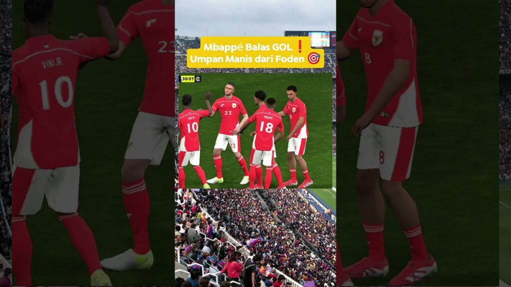 Gol Balasan CANTIK! Foden Umpan, Mbappé Finishing Kelas Dunia! ✨ #shorts #Mbappe