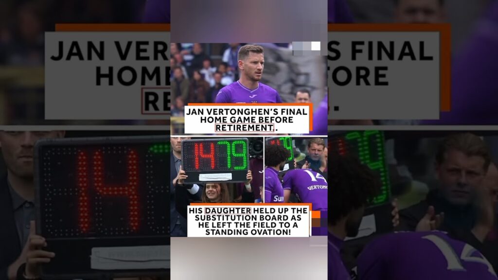 😱 Jan Vertonghen Emotional Final Home Game! Daughter Holds Sub Board 😢🔥 | Standing Ovation & Tribute