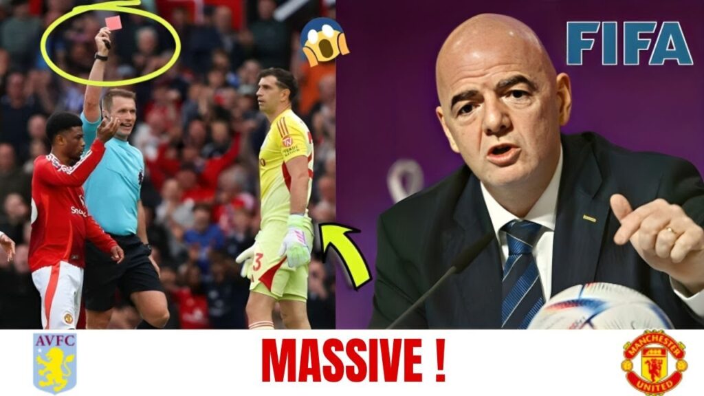 💥 BOOM🤯🚨 RED CARD, RED TEARS😭EMI MARTINEZ'S  SHOCK EXIT FIFA REACTS