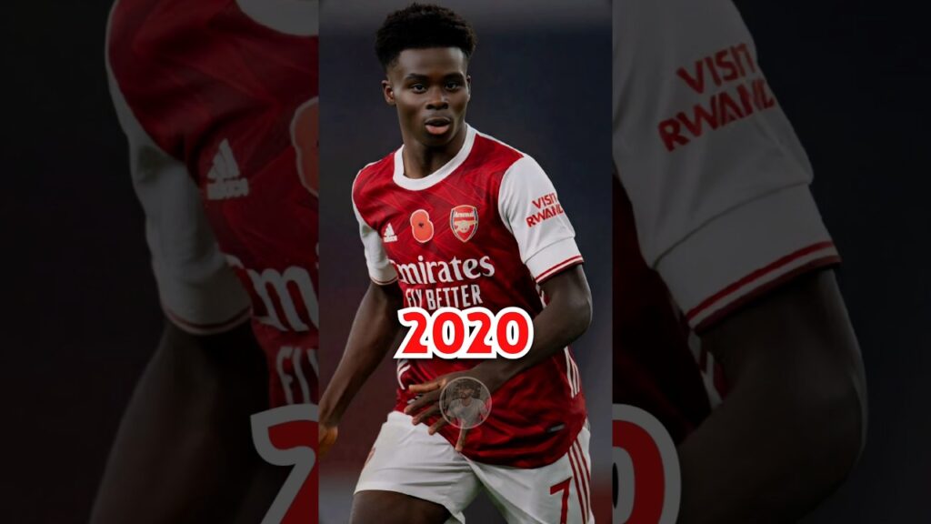 Bukayo Saka Football Evolutions #bukayosaka #saka #arsenal #football #evolution #soccer #shorts