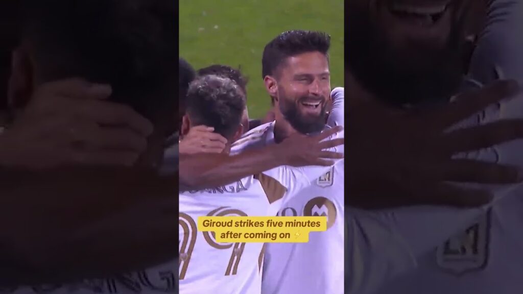 Olivier Giroud gets his second goal of the season off a lucky deflection from Montréal’s defense 🍀