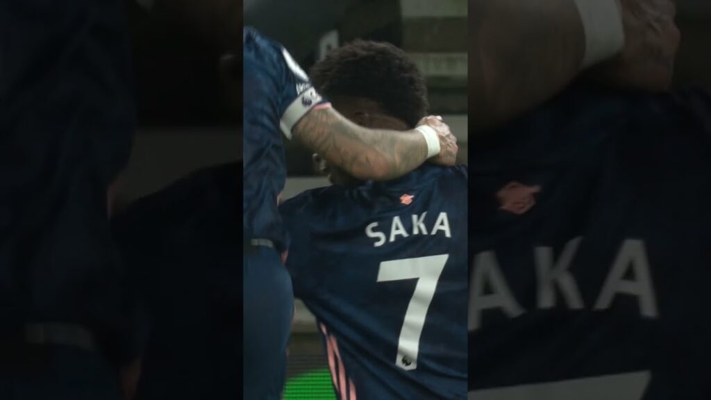 FROM GOALKEEPER TO GOALSCORER SAKA IN 12 SECONDS 🤩 #arsenal #saka