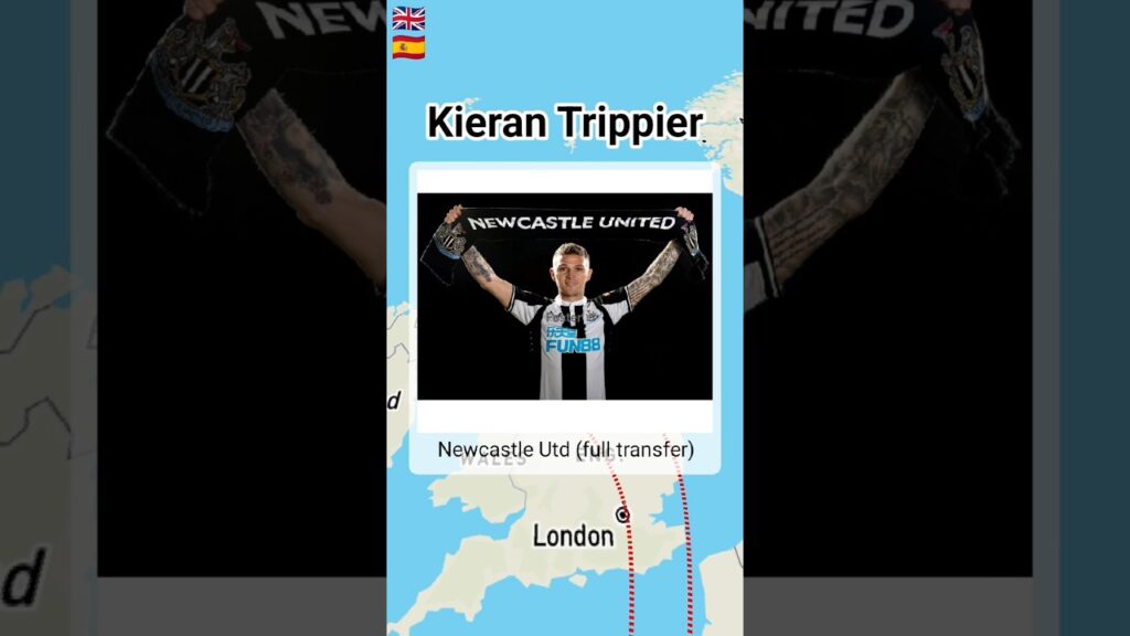 Kieran Trippier's career transfers | #shorts #subscribe #shortvideo