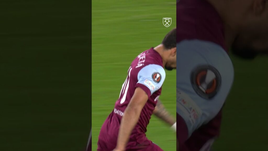 🇧🇷 Lucas Paquetá's first time volley against Olympiacos  #shorts  #westham  #paquetá  #brazil