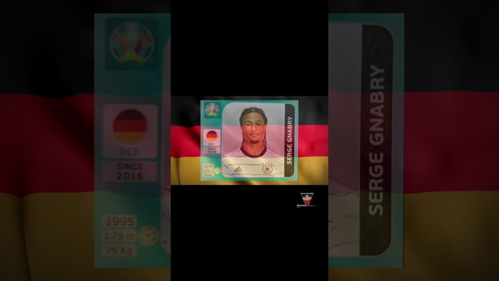 SERGE GNABRY EM 2021 Team Deutschland Panini Sticker Internationale Version #Welliswelt #sports