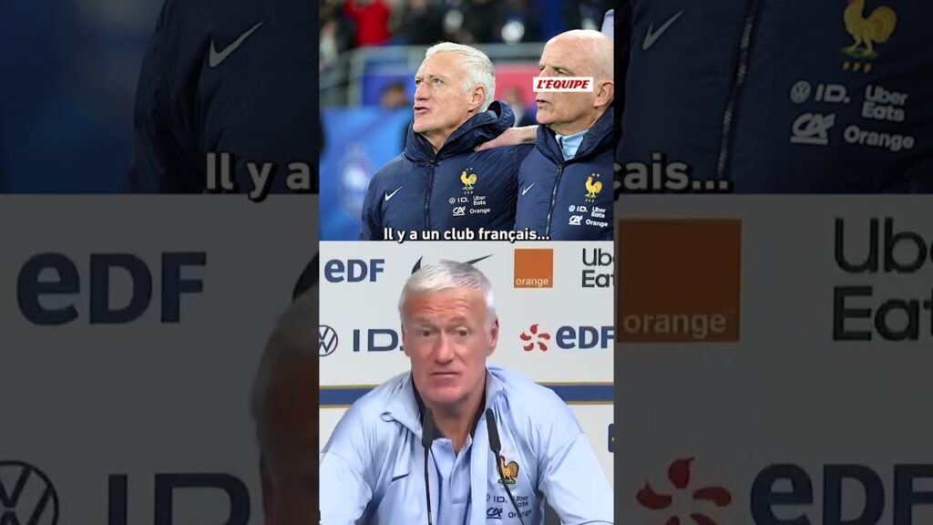 🇫🇷⚽️ Didier Deschamps veut voir le PSG gagner ce soir contre l'Inter Milan ! #football #shorts #psg