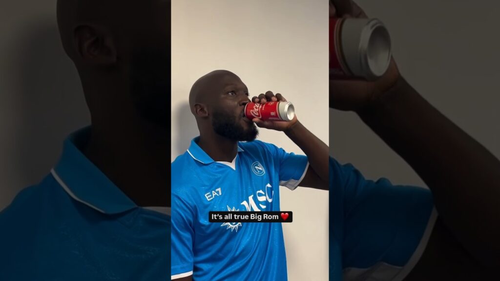 ❤️ Romelu Lukaku après avoir gagné la Série A avec Napoli #football #shorts