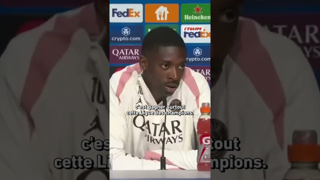 ⚽️🇫🇷 Ousmane Dembélé s'est exprimé en conférence de presse sur le Ballon d'or !#psg #shorts #foryou
