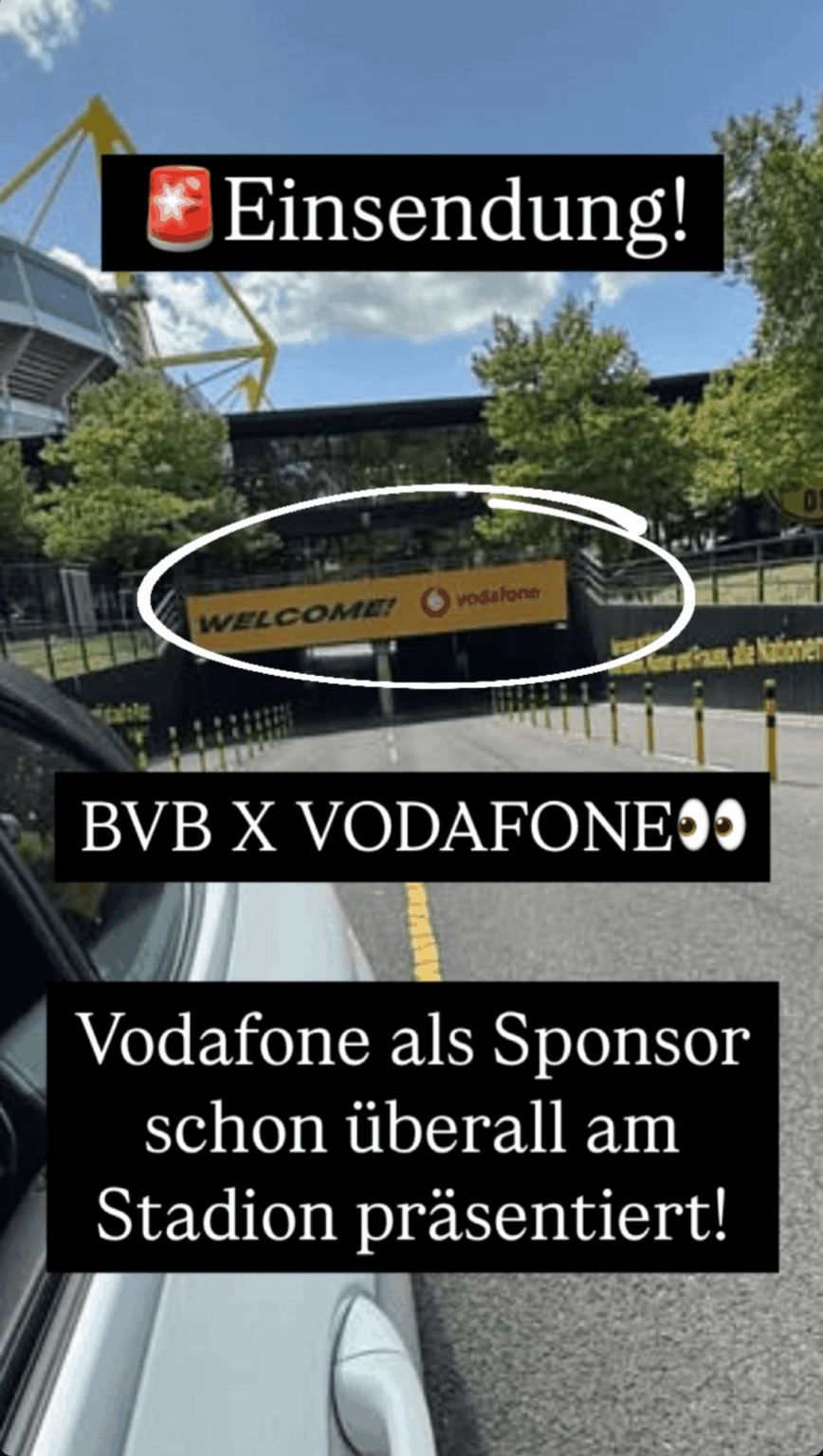 Vodafone basically confirmed as the new sponsor. For Borussia Dortmund thoughts?