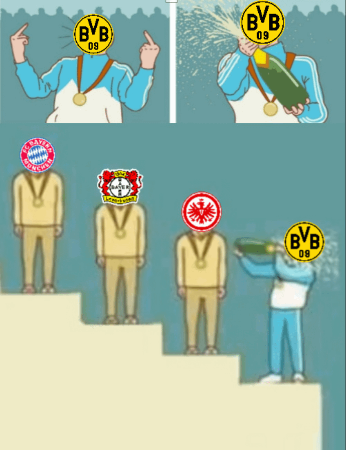 Celebrating harder than Bayern fans right now.