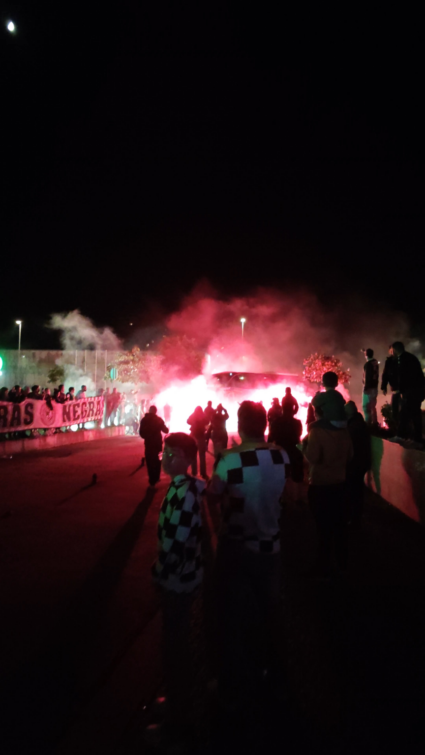 Chegada do autocarro ao Bessa!