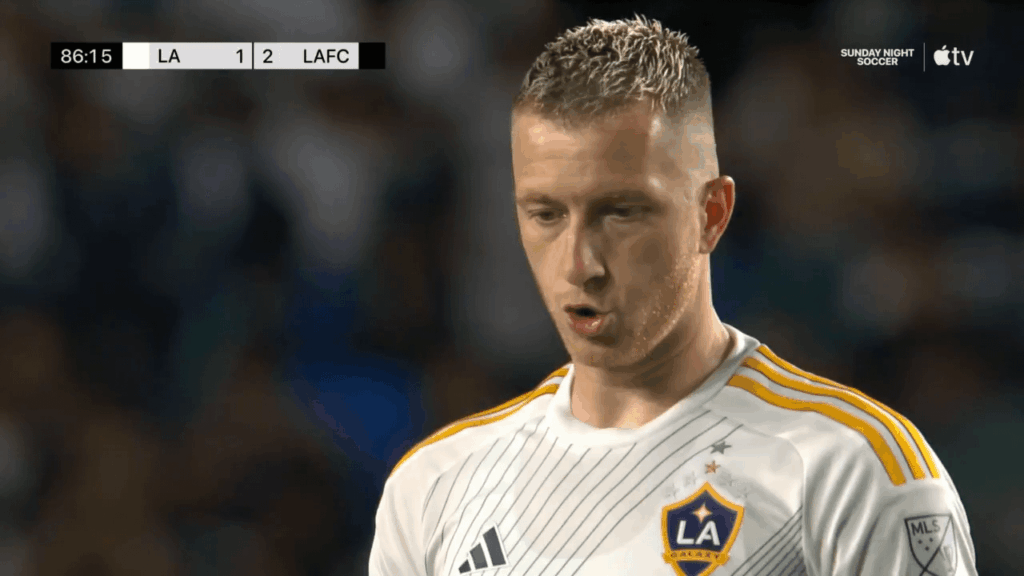 He scored a free kick one year ago. Scored one today as well.