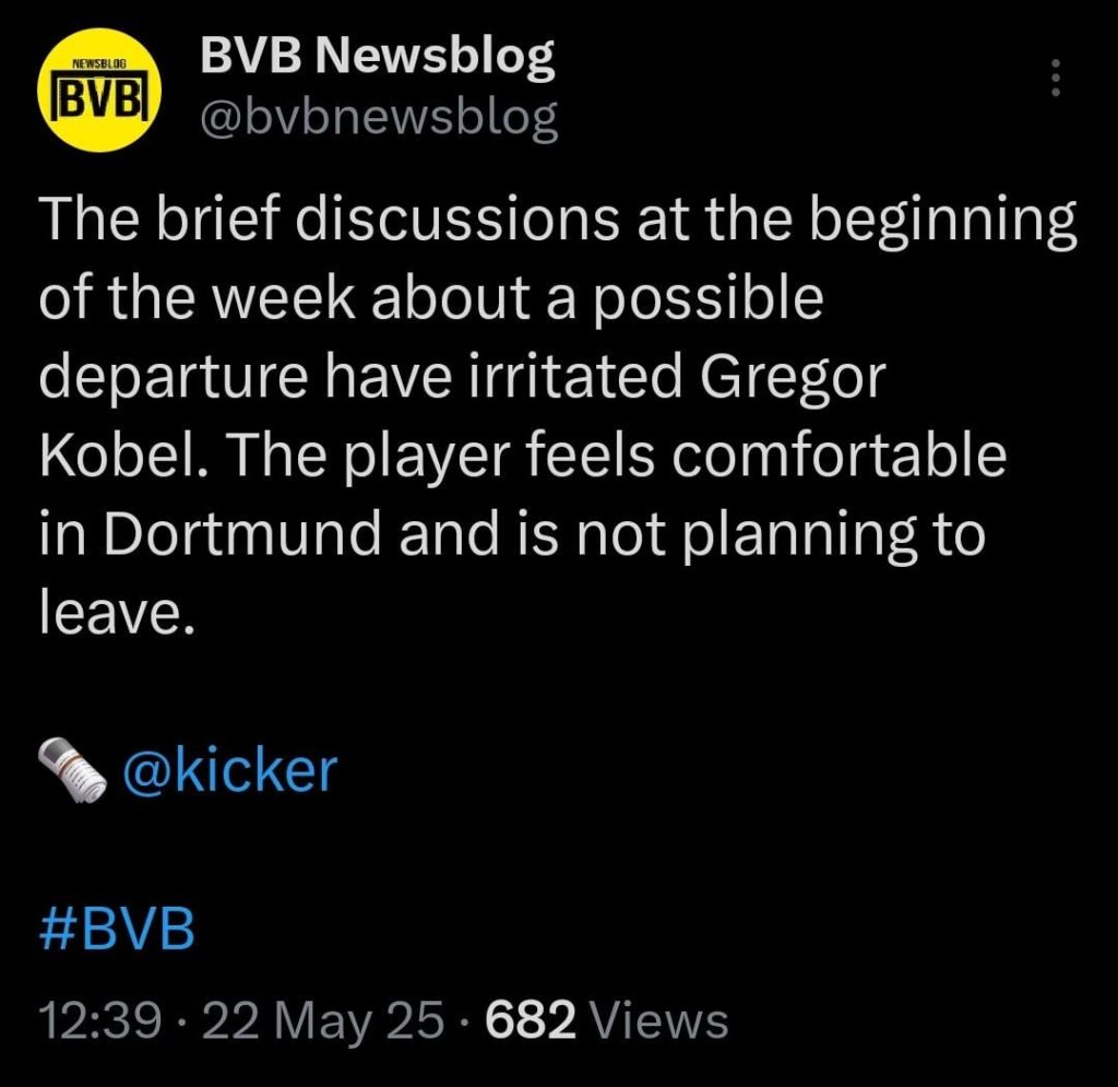 Update on Kobel from Kicker