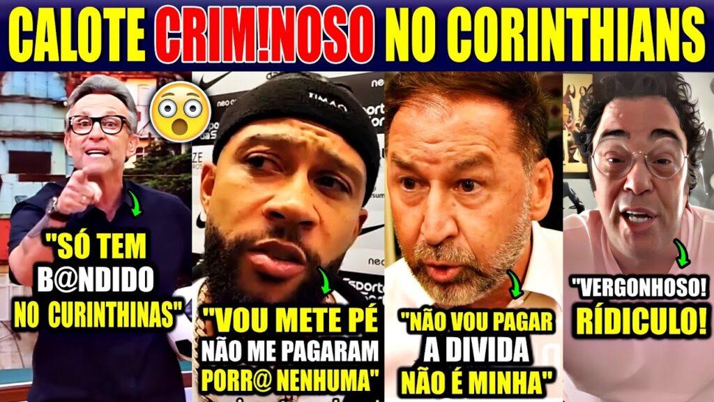 🔥O CALOTE CRIMIN0SO DO CORINTHIANS PRA C!MA DE MEMPHIS DEPAY QUE REVELOU TUDO "ME FIZERAM DE TR0UXA"