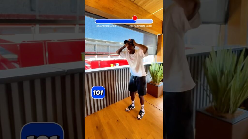 Nico Williams tries to keep up with Max Verstappen ⬆️⚽️ #F1 #Football