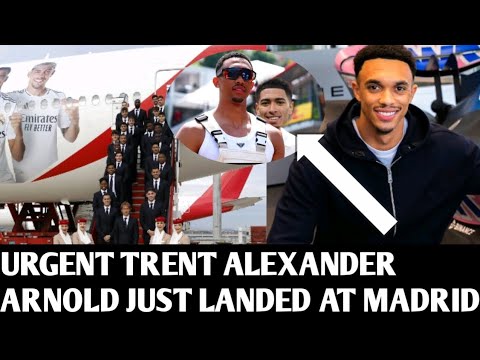 🔥Trent Alexander Arnold just arrived at Madrid as Jude Bellingham welcome him ✅
