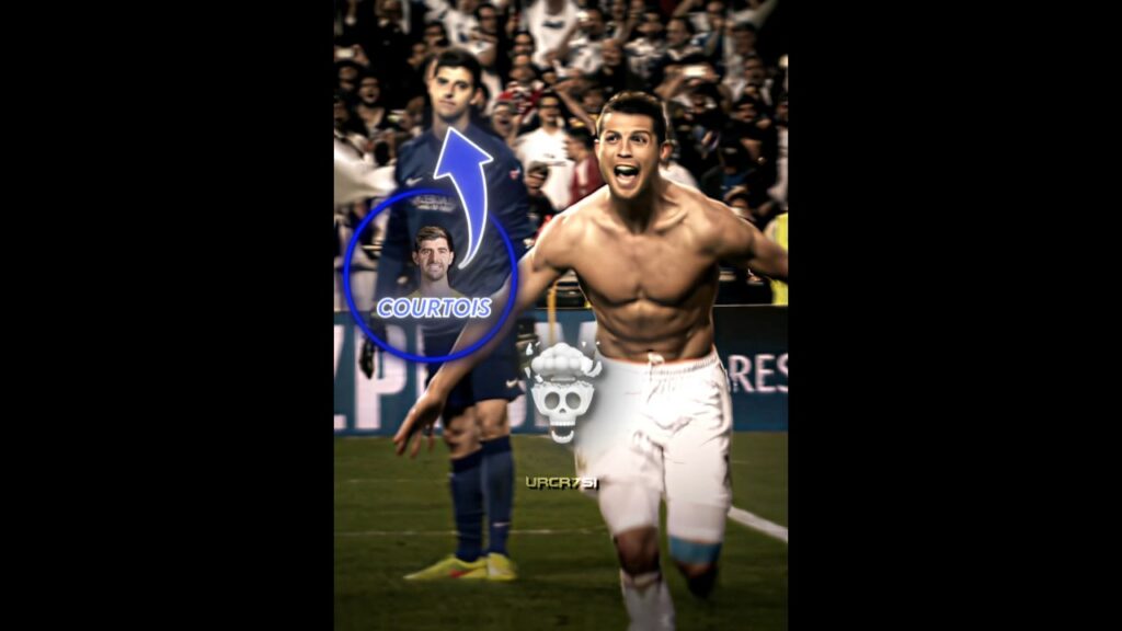 When Ronaldo Plays vs Courtois 🤯🔥