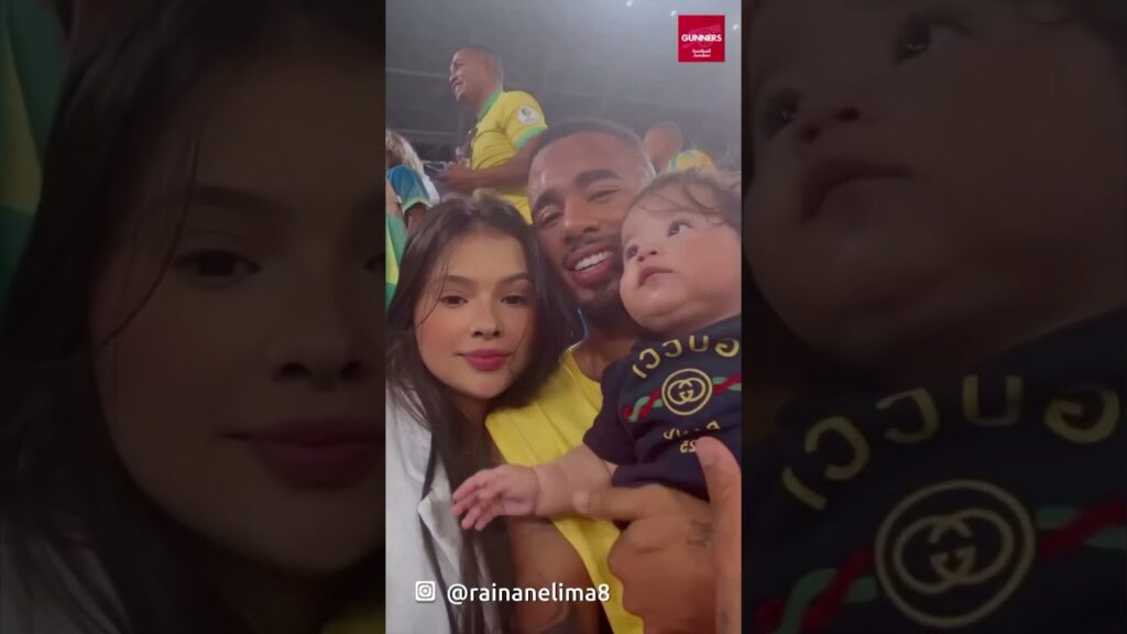 BEAUTIFUL SCENES! | Gabriel Jesus Celebrates With Family After Brazil World Cup Win ❤️ #shorts
