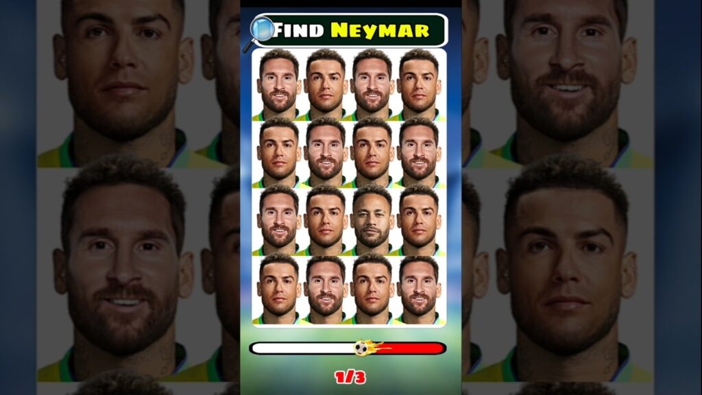 🔎 Can You Find Neymar & Vini jr ? #football #shorts