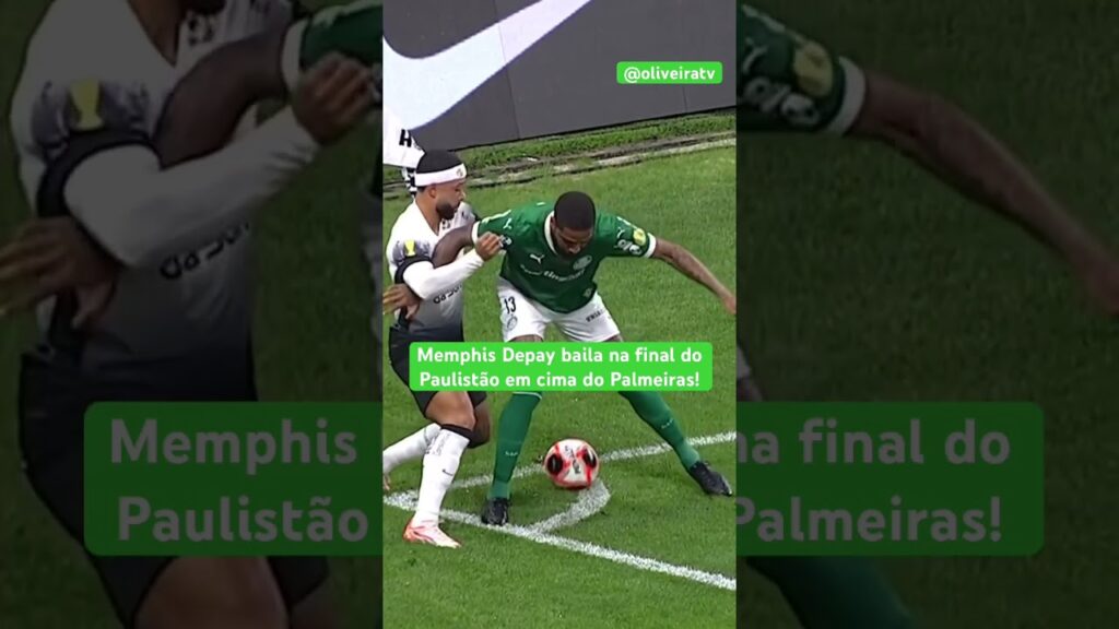 Memphis Depay baila na final do #paulistão em cima do #palmeiras #memphisdepay #memphis #corinthians