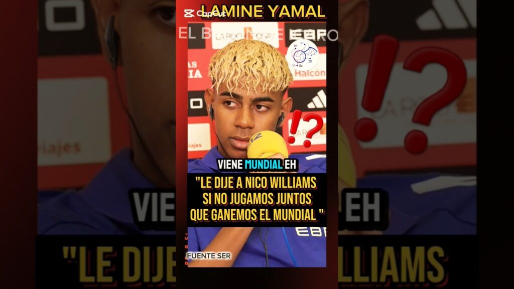 🔥LAMINE A NICO WILLIAMS SOBRE JUGAR JUNTOS... Y EL MUNDIAL 2026 #fcbarcelona #shorts #nationsleague