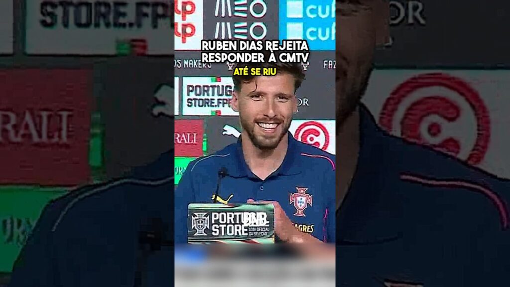 O riso se calhar foi para outra coisa😅 #rubendias #portugal #seleção #FPF #futebol #tuga #CMTV