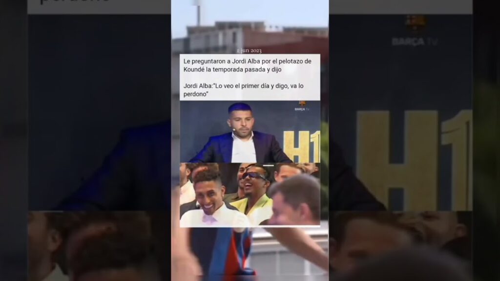 que sentido tuvo esto Kounde con Jordi Alba