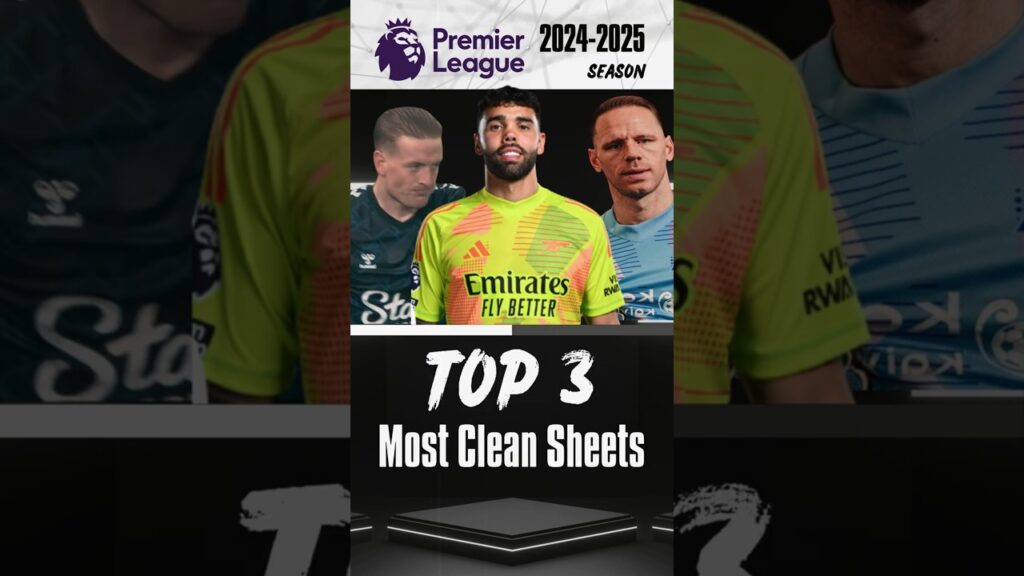 Top 3 Most Clean Sheets EPL 24/25  | David Raya | Matz Sels | Jordan Pickford |