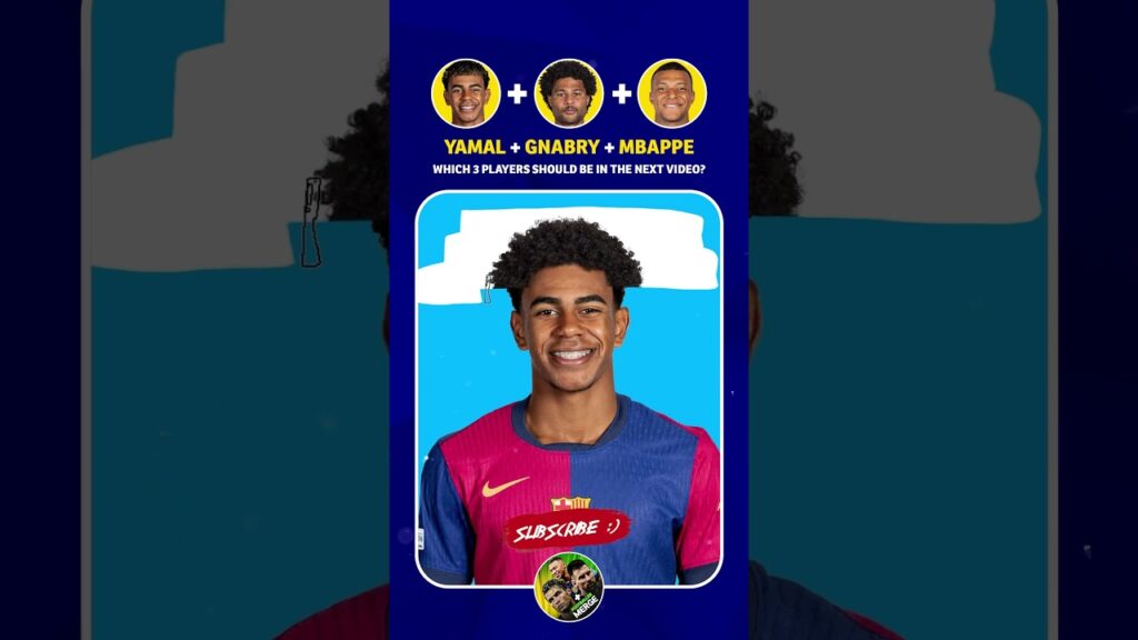 ⚽ Lamine Yamal + Gnabry + Mbappe #footballshorts #shortsfeed #viralvideo