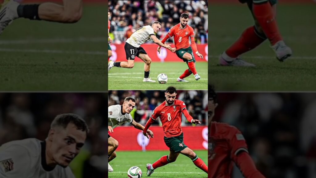 Bruno Fernandes toying with Germany 💪🔴