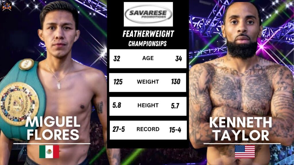 Miguel Flores vs Kenneth Taylor Full Fight Highlights 5 Jun 2025