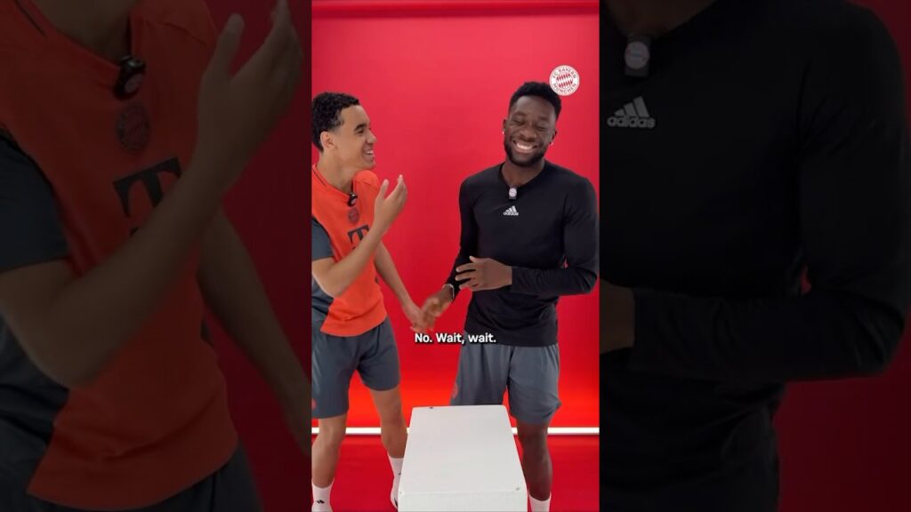 Jamal Musiala and Alphonso Davies - Make the sound challenge