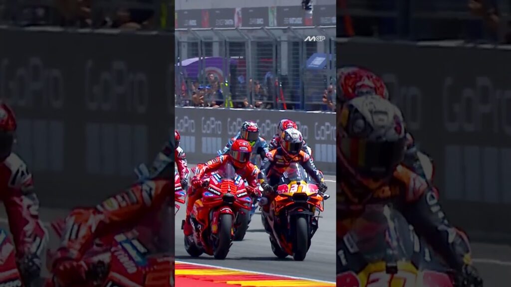 Marc & Pedro bumping elbows! 💥 | 2025 Aragon GP