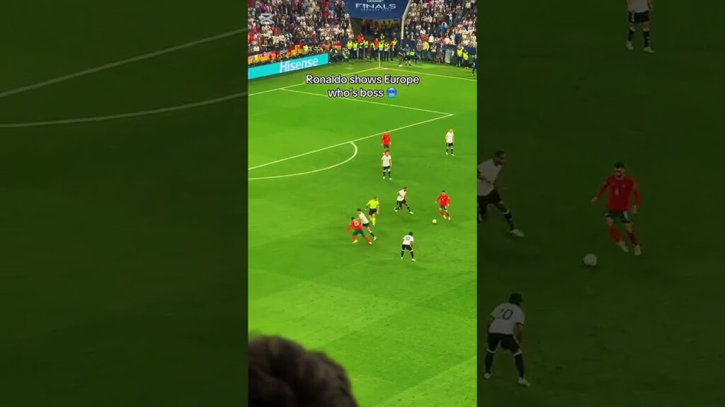 Beautiful combination and link up play between Nuno Mendes and Cristiano Ronaldo