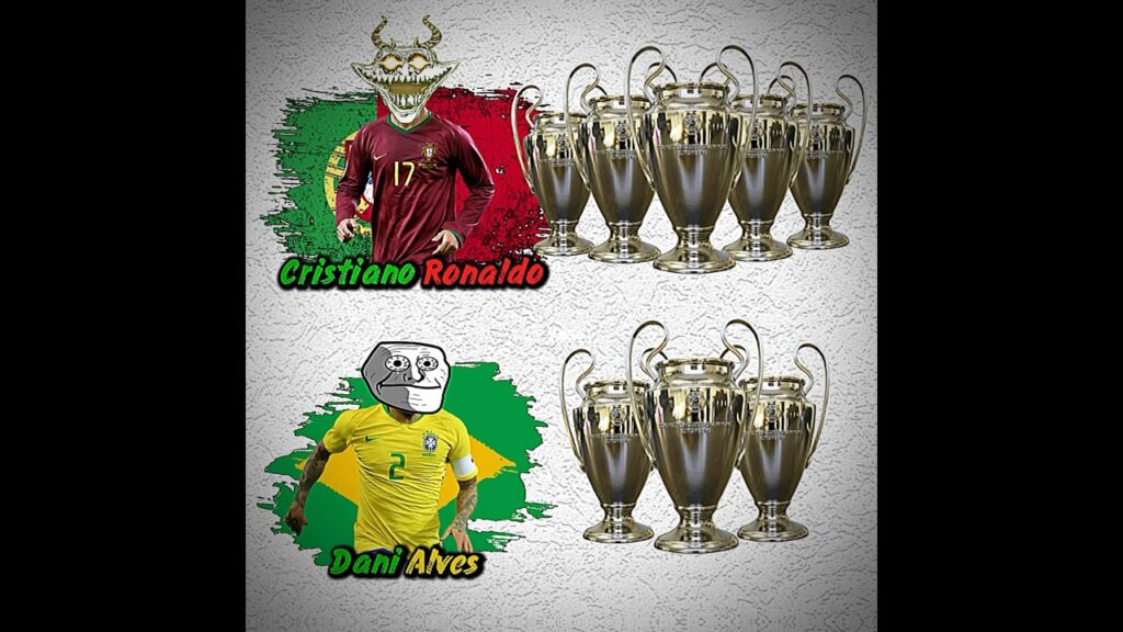 RONALDO VS DANI ALVES #football #trophy #shorts