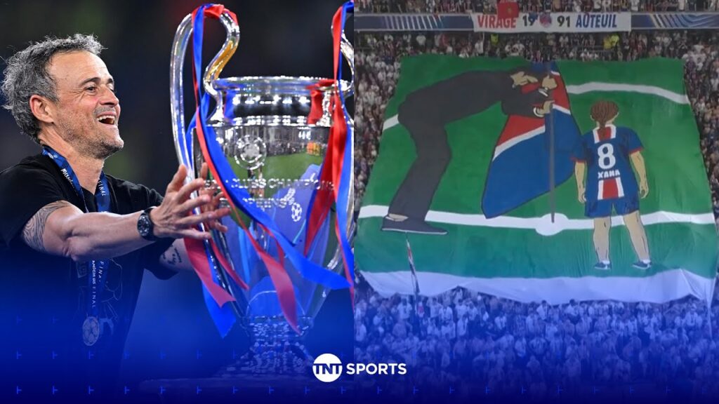 WHOLESOME! PSG fans honour Luis Enrique's late daughter Xana after Champions League Glory ❤️ #UCL