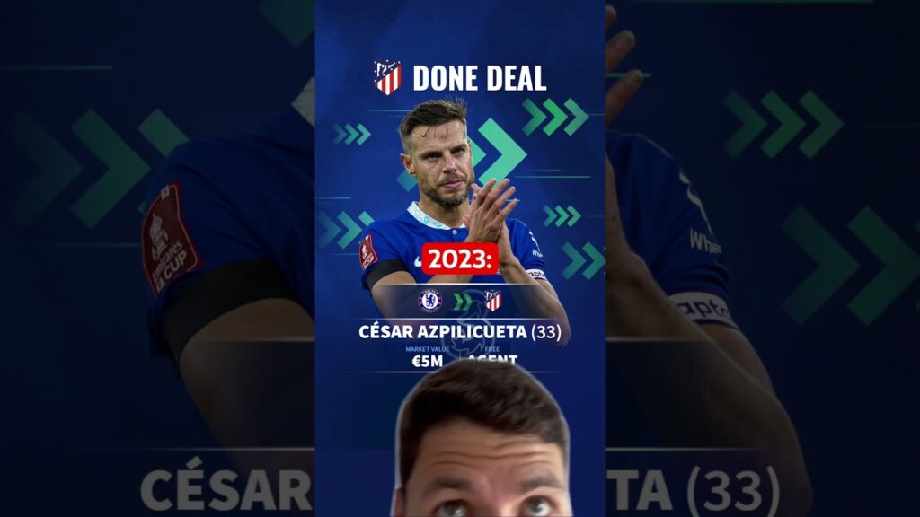 Azpilicueta leaves Chelsea after 11 years to join Atletico on a free transfer ✅😮‍💨 #transfermarkt