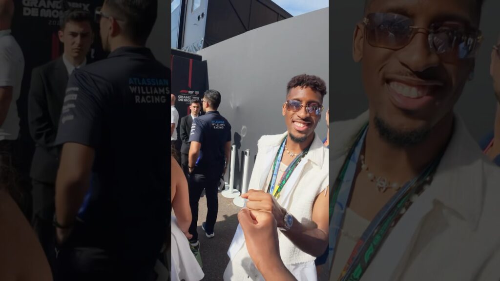 Kingsley Coman at the Monaco Grand Prix! The Bayern players have now some vacation days