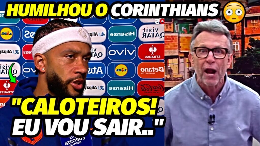 HUMILHOU O CORINTHIANS PARA O MUNDO! O ESCULACHO DE MEMPHIS DEPAY APÓS CALOTE QUE DEIXOU NETO..