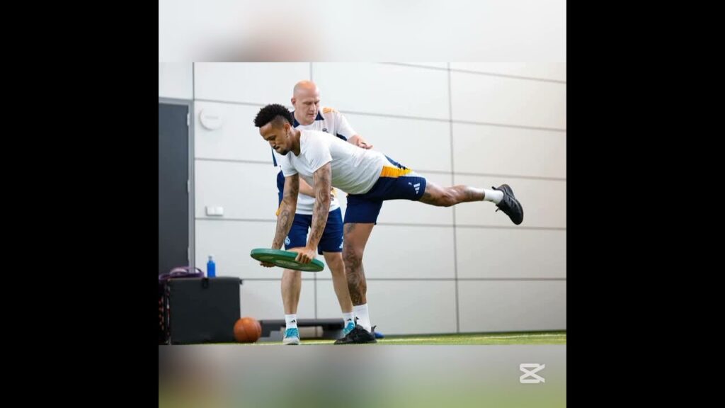 Eder Militao working on his return back from injury.