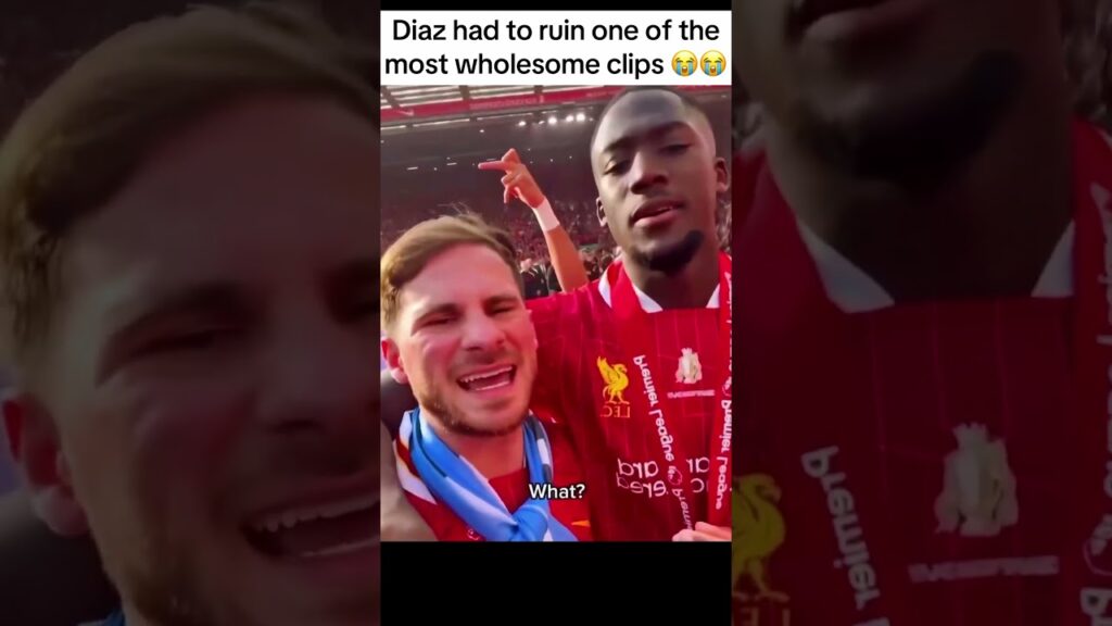Luis Díaz ruined the clip of Macallister & Konate 😭 #LFC #Fy #Fyp #explore #shorts #ynwa #liverpool