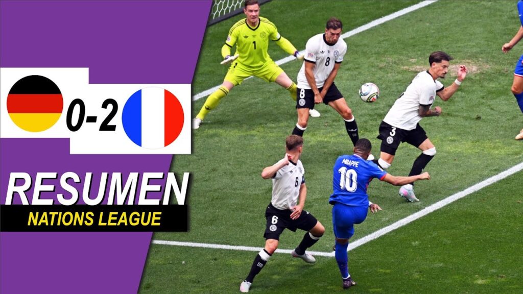 GOL y ASISTENCIA de MBAPPÉ | ALEMANIA vs FRANCIA 0-2 | NATIONS LEAGUE