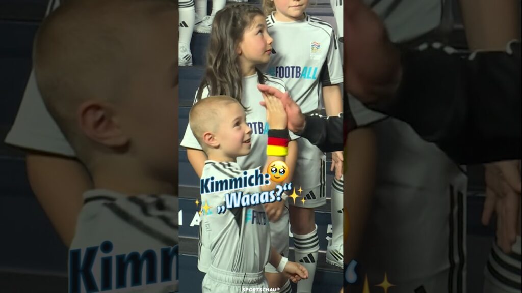 🥹 Kimmichs Sohn als Einlaufkind | Sportschau Fußball #shorts
